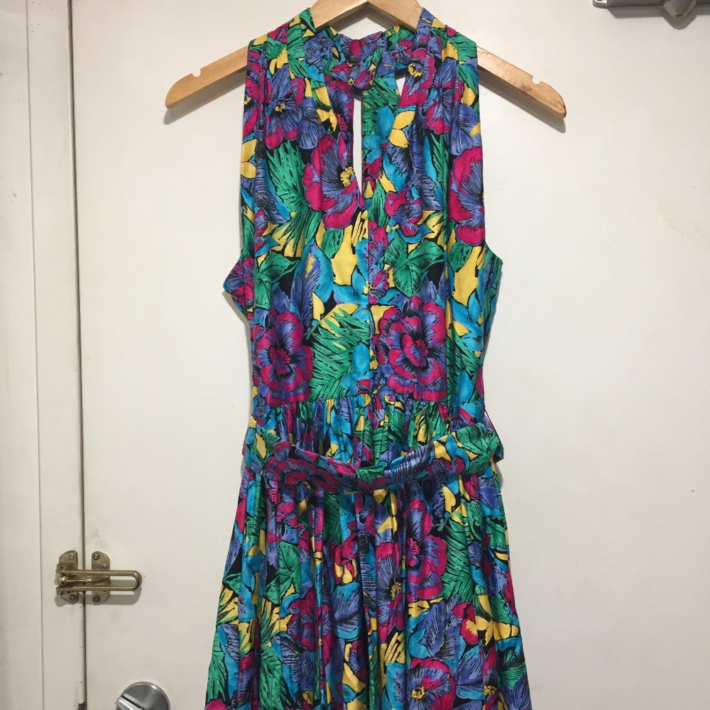 SUTTLES & SEAWINDS MULTICOLOR MIDI DRESSES SIZE M